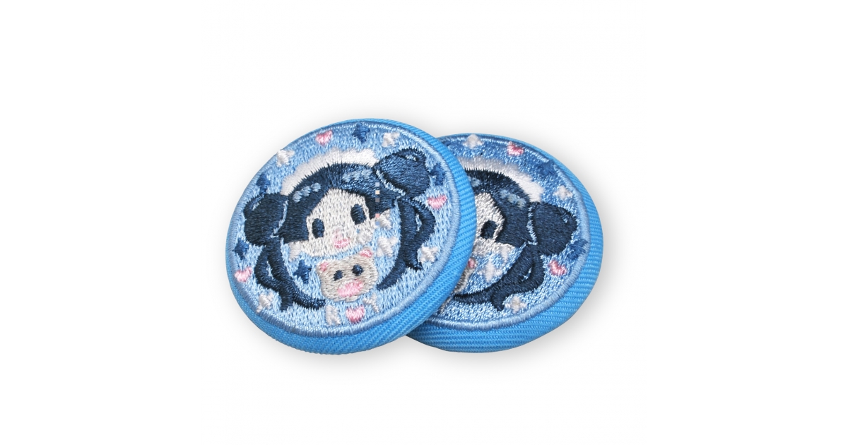 タタミ刺繍_44mm缶バッジ | 緑陽社 小ロット オリジナルグッズ