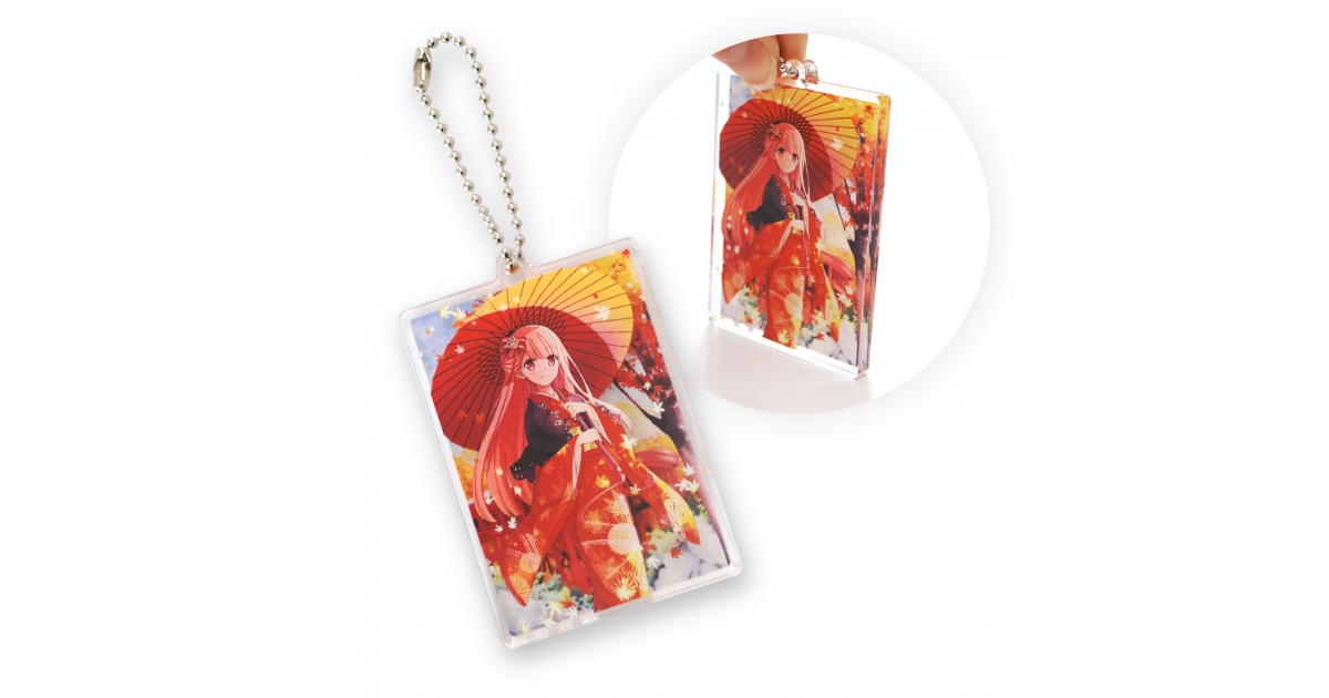 レイヤードアクリルキーホルダー | オリジナルグッズ・アクリル・缶