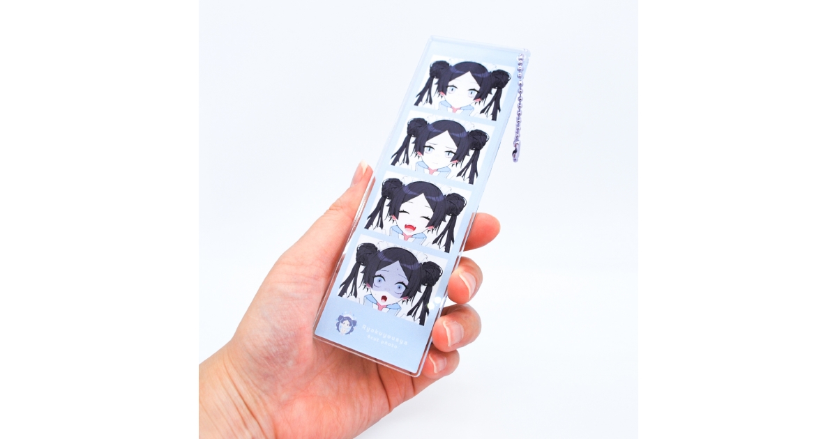 4カットフォト風アクリルキーホルダー | 緑陽社 小ロット
