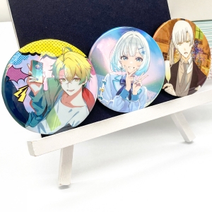 オーロラ缶バッジ76mm