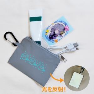 カラビナ付リフレクターポーチS