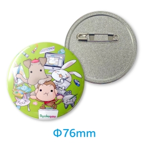 76mm缶バッジ