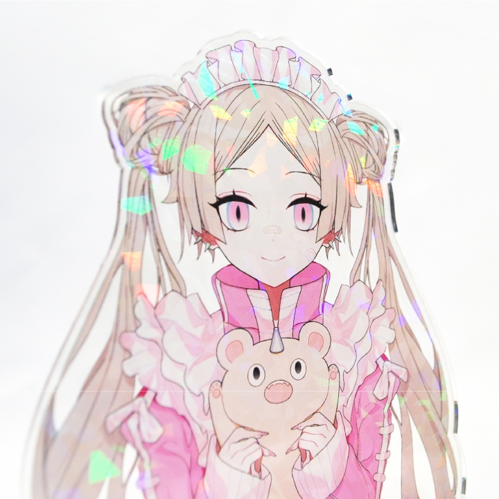 ホログラムアクリルスタンド(台座印刷あり)