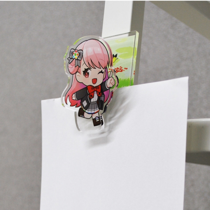 アクリルマグネットクリップ