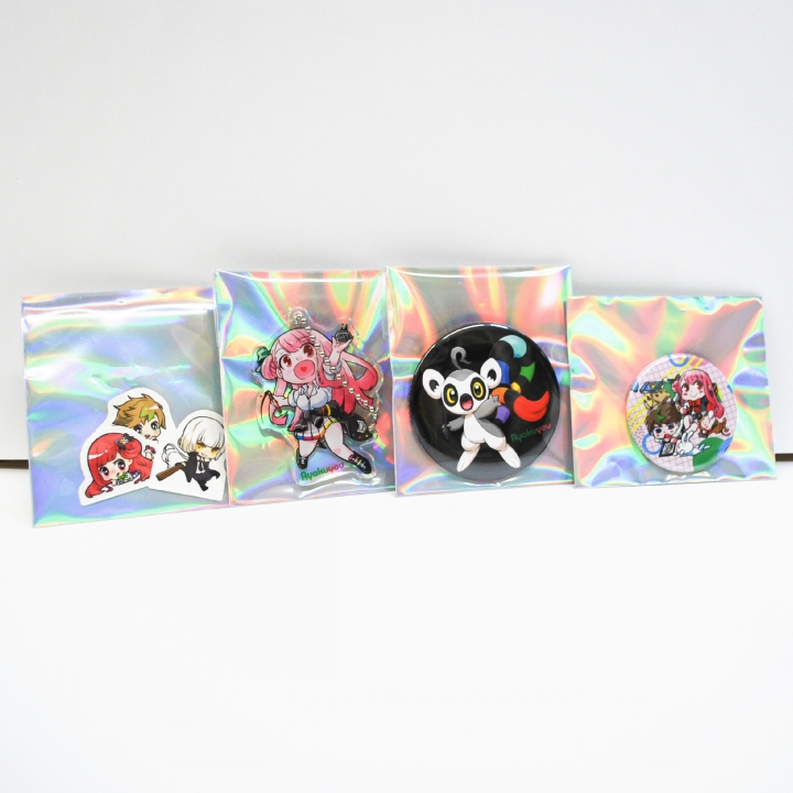 片面オーロラのり付き袋