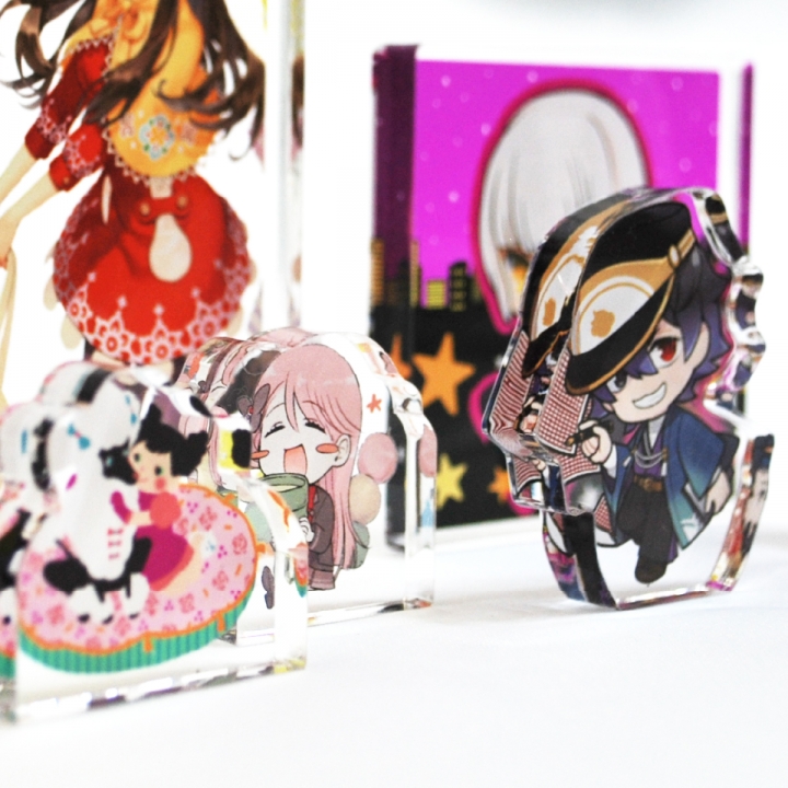 ダイカットアクリルブロックミニ