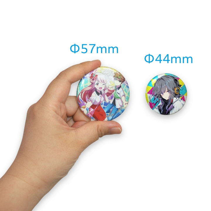 グリッター缶バッジ44mm