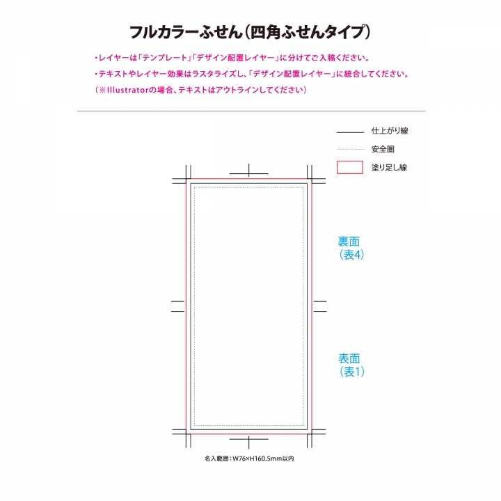 フルカラーふせん