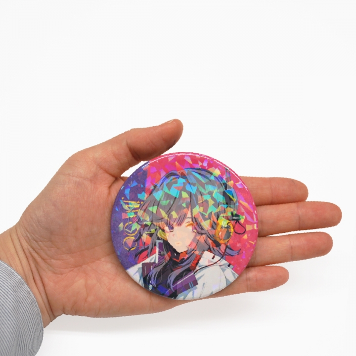 ホログラムPP缶バッジ76mm