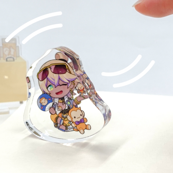 ゆらゆらアクリルブロックスタンド