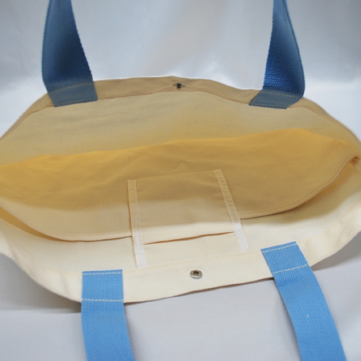 カラーハンドルキャンバストート