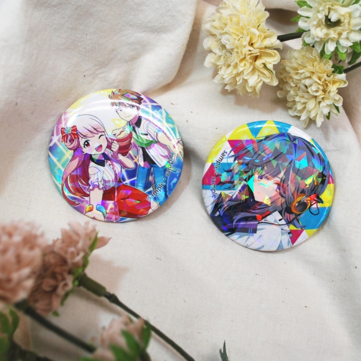 ホログラムPP缶バッジ57mm