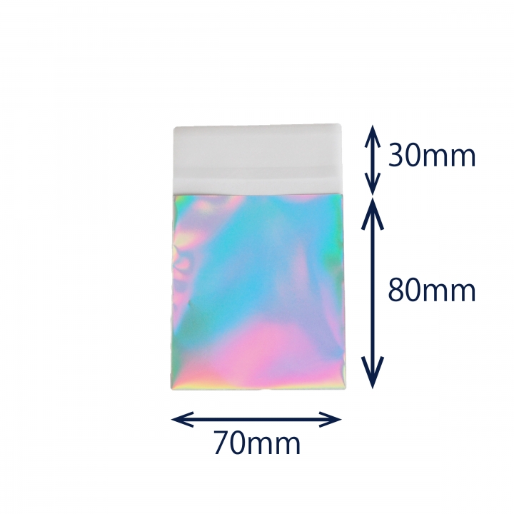 片面オーロラのり付き袋