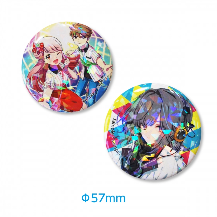 ホログラムPP缶バッジ57mm