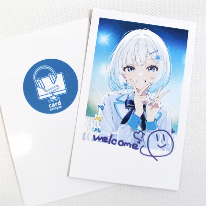 チェキ風厚盛ニスカード