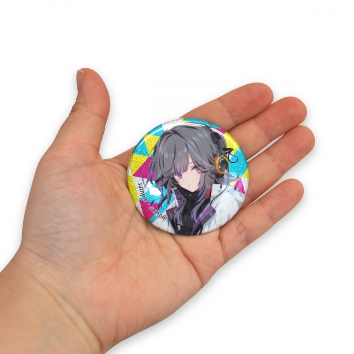 グリッター缶バッジ57mm