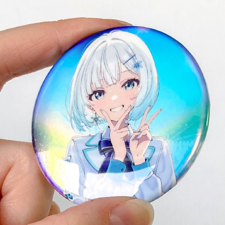 オーロラ缶バッジ57mm