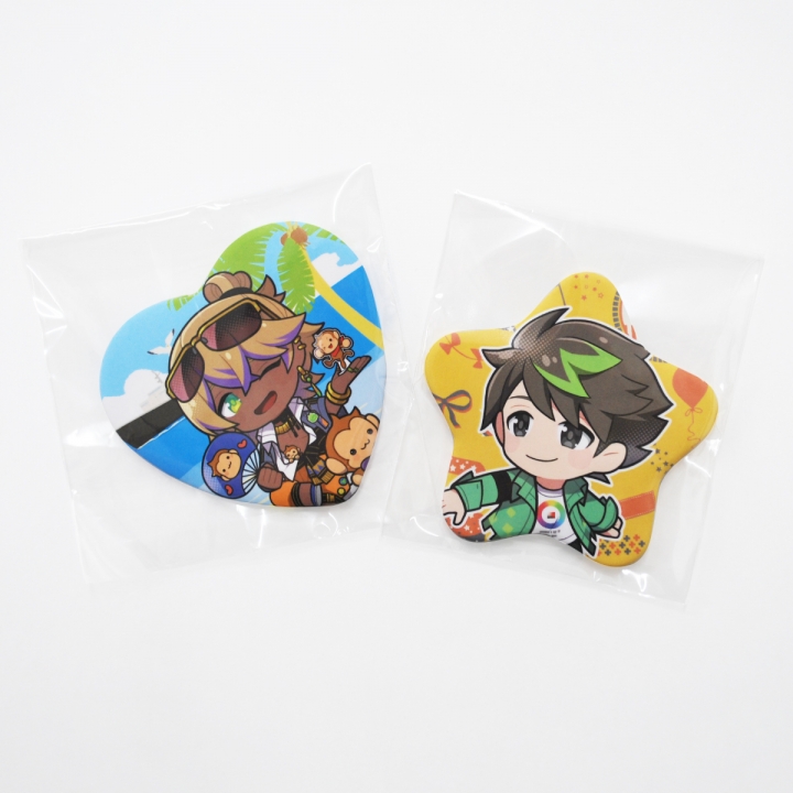星形缶バッジ