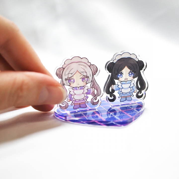 ペアアクリルスタンド（台座印刷あり）