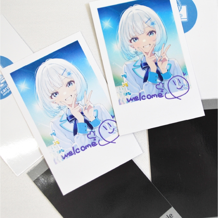 チェキ風厚盛ニスカード