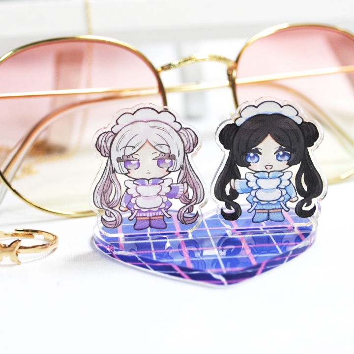 ペアアクリルスタンド（台座印刷あり）