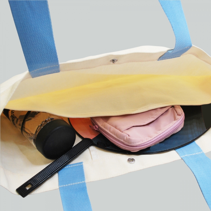 カラーハンドルキャンバストート