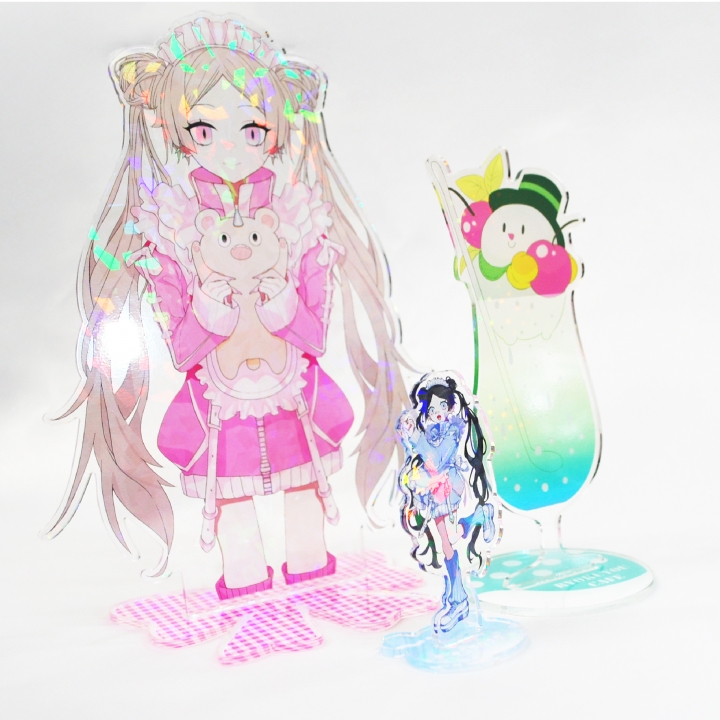 ホログラムアクリルスタンド(台座印刷あり)