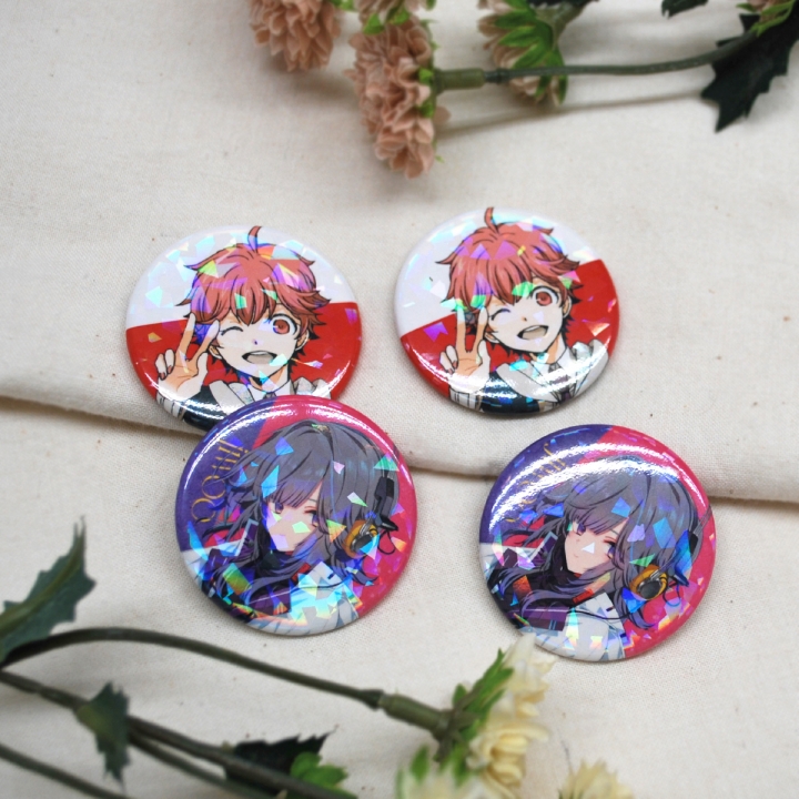 ホログラムPP缶バッジ44mm