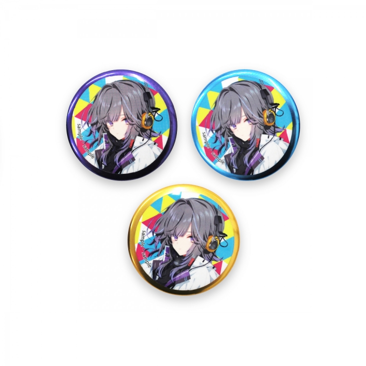 マイラーリング風缶バッジ44mm