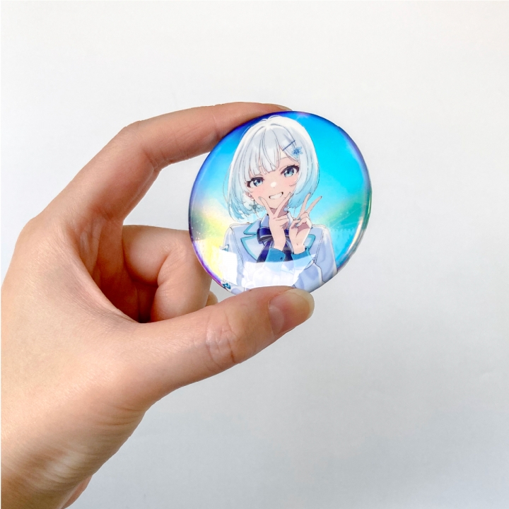 オーロラ缶バッジ57mm