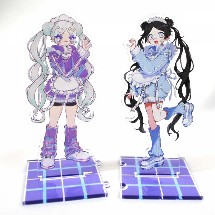 ペアアクリルスタンド（台座印刷あり）