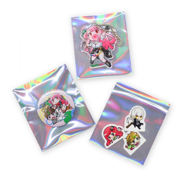 片面オーロラのり付き袋