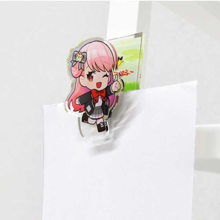 アクリルマグネットクリップ