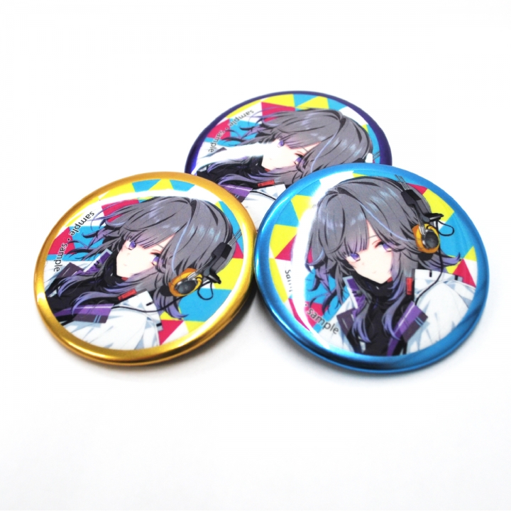 マイラーリング風缶バッジ76mm