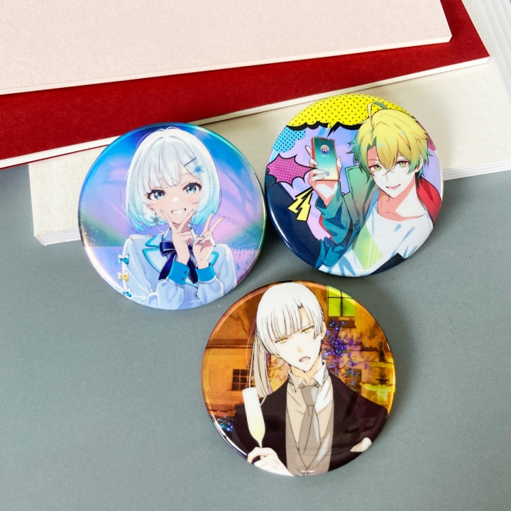 オーロラ缶バッジ57mm