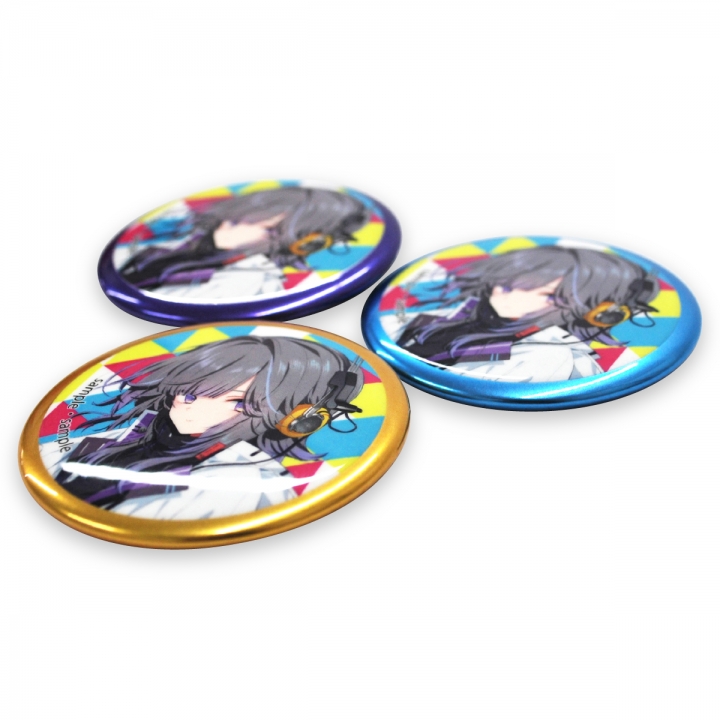 マイラーリング風缶バッジ76mm