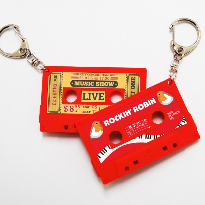 ミニカセットテープキーホルダー