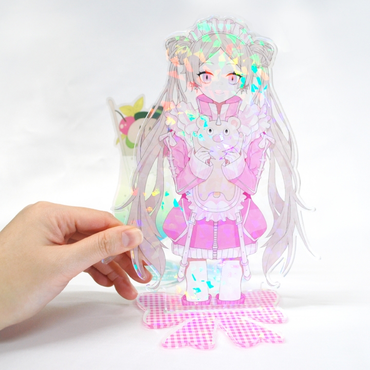 ホログラムアクリルスタンド(台座印刷あり)