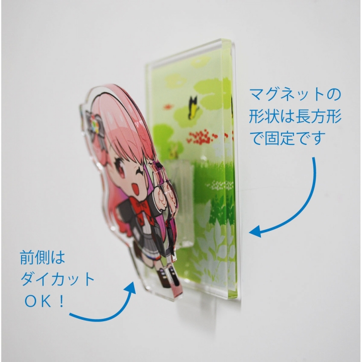 アクリルマグネットクリップ