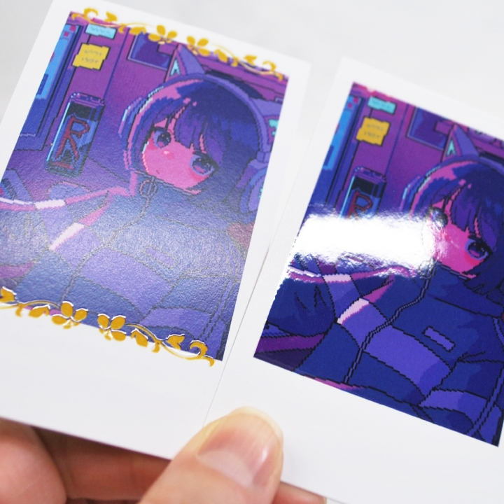 チェキ風厚盛ニスカード