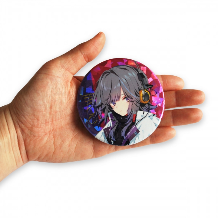 ホログラム缶バッジ76mm