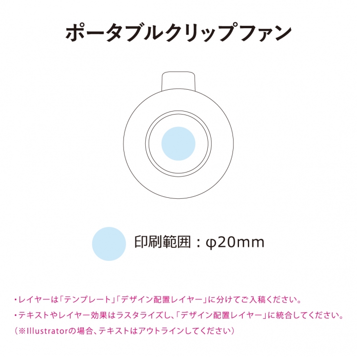 ポータブルクリップファン