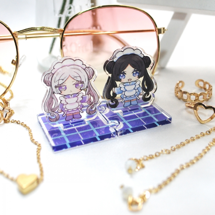 ペアアクリルスタンド（台座印刷あり）