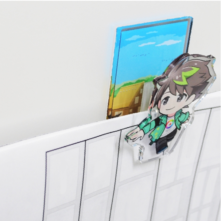 アクリルマグネットクリップ