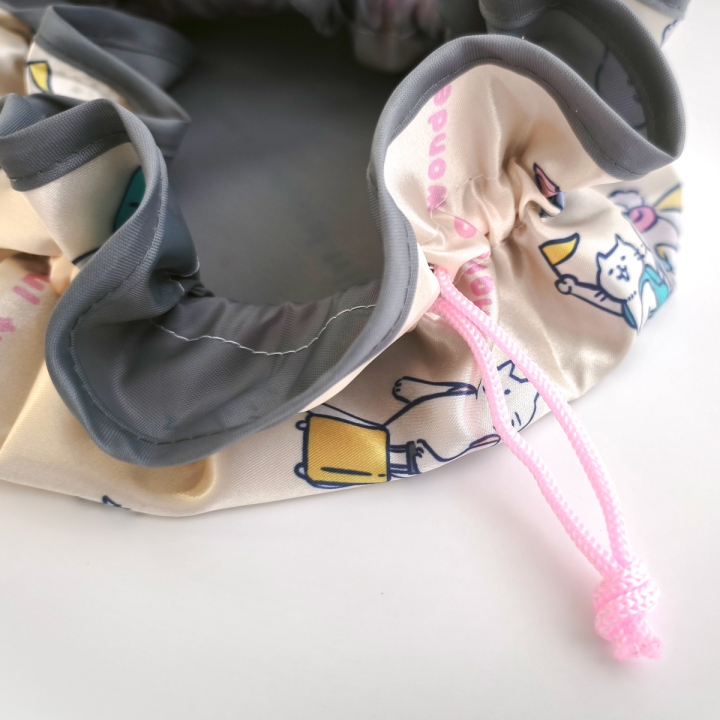 まるぽんサテン巾着