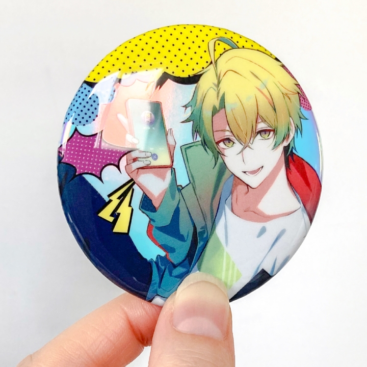 オーロラ缶バッジ57mm