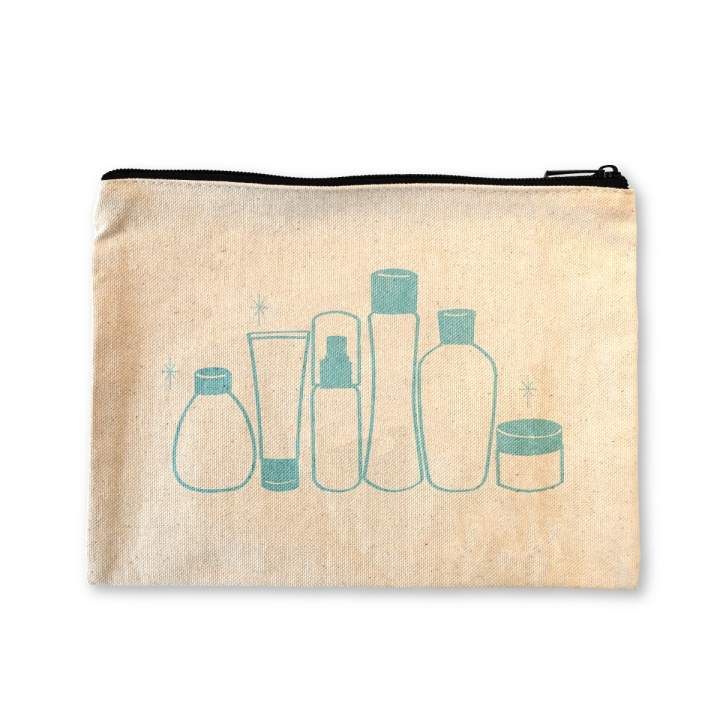 帆布フラットポーチ 緑陽社 小ロット オリジナルグッズ 同人グッズ ノベルティ