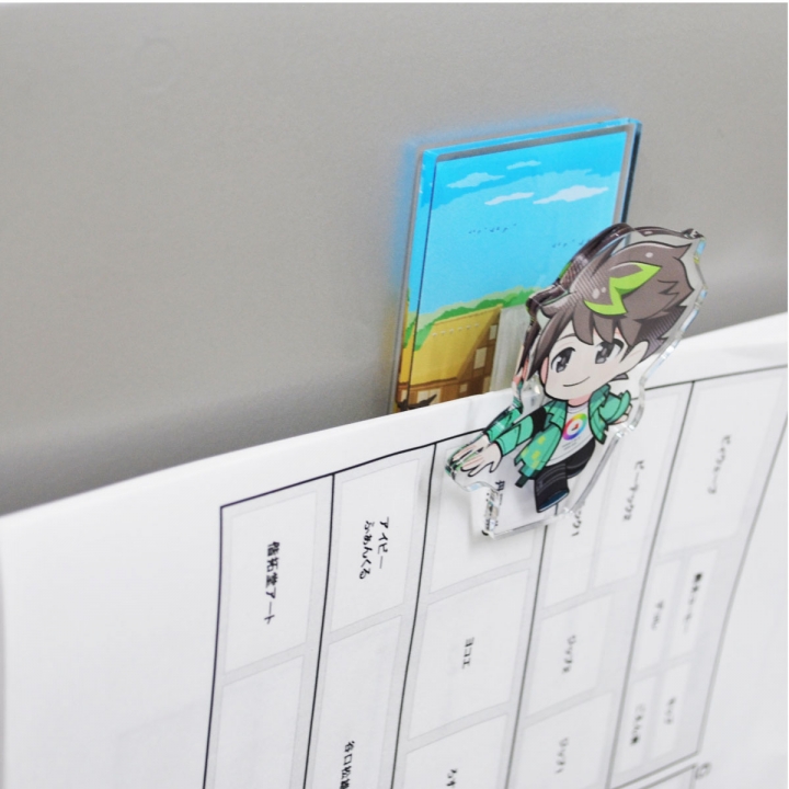 アクリルマグネットクリップ