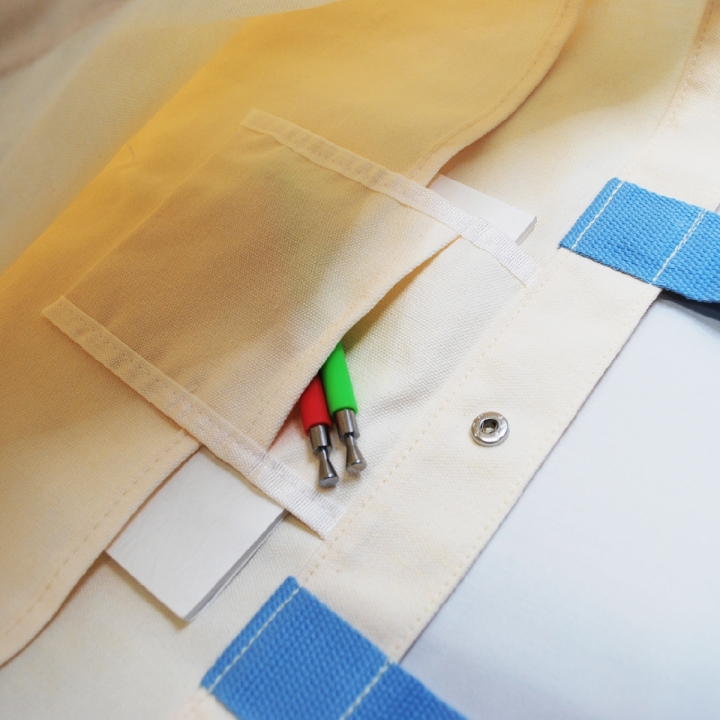 カラーハンドルキャンバストート