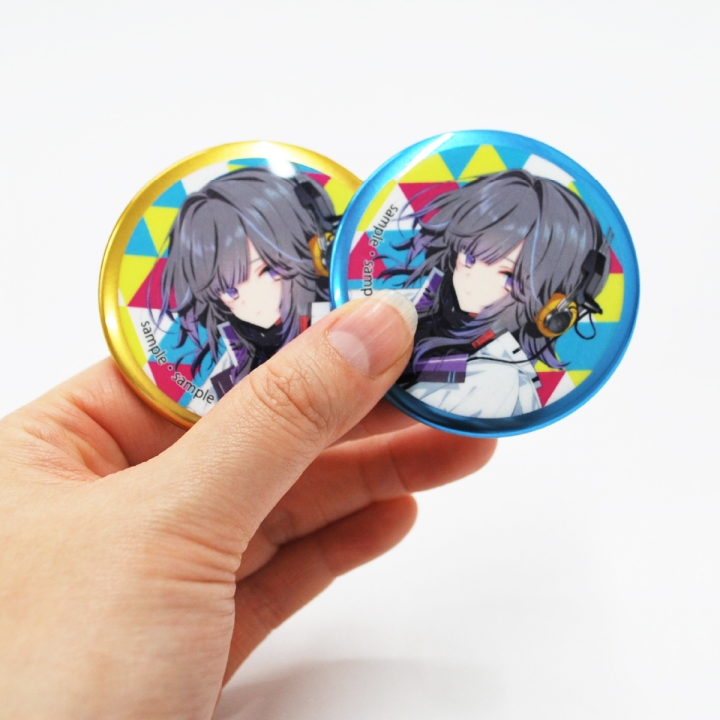 マイラーリング風缶バッジ57mm
